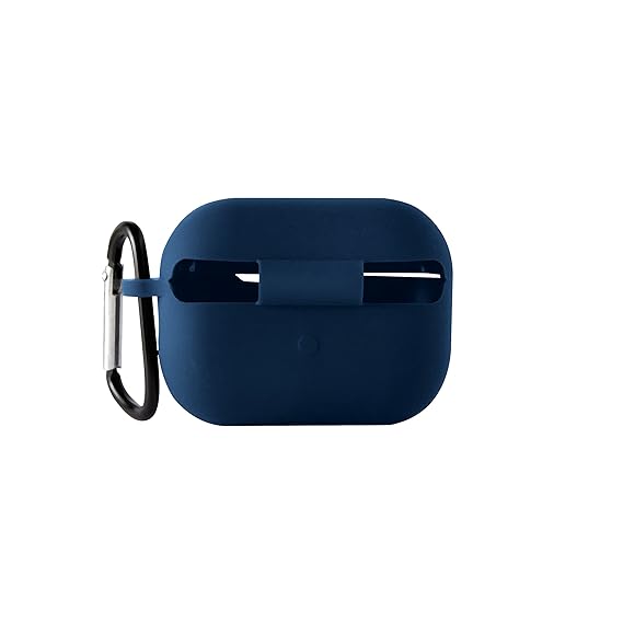 AirPods Pro 2nd Generation, Soft Silicone Pouch with Hook, (Blue)(Cover Only)