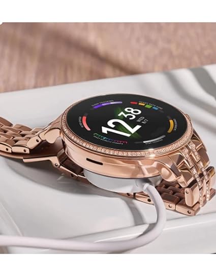 Generation 9 Smart Watch with 2 Beautiful Straps (Gold and Pink)