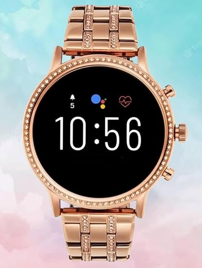 Generation 9 Smart Watch with 2 Beautiful Straps (Gold and Pink)