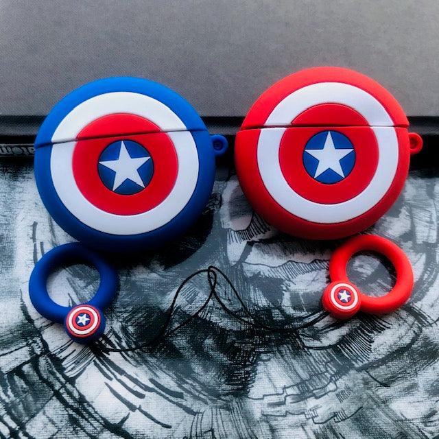 Captain America Shield Silicone Airpods Pro Cases Cover