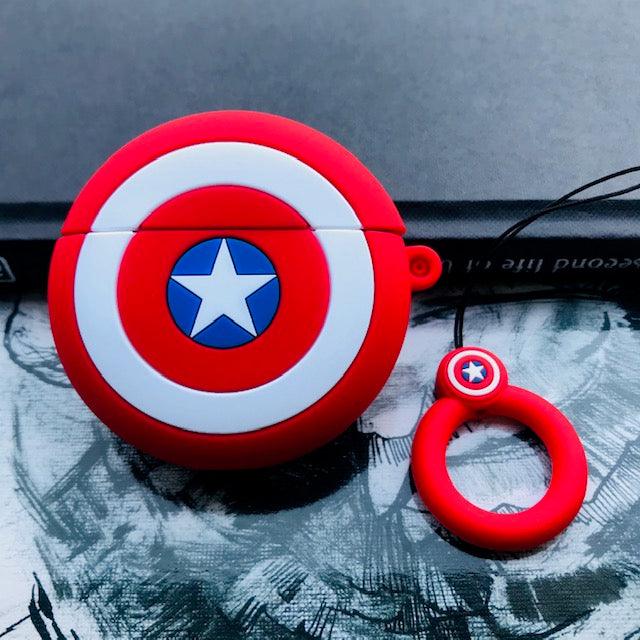 Captain America Shield Silicone Airpods Pro Cases Cover